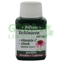 MedPharma Echinacea 100mg+vit.C+zinek 37 tablet