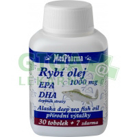 MedPharma Rybí olej 1000mg+EPA+DHA 37 tobolek