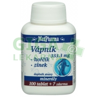 MedPharma Vápnik+horčík+zinok 107 tabliet