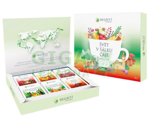 Megafyt Svět v šálku čaje kolekce čajů 6x5x2g