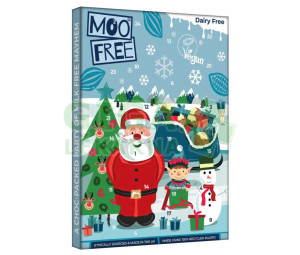 Moo Free Kalendář adventní kakaový bílý 70g