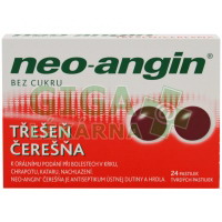 Neo-angin bez cukru Třešeň pastilky 24