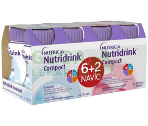 Nutridrink Compact 6+2 (neutral-jahoda) 8x125ml