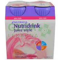 Nutridrink Juice Style 4x200ml Jahoda