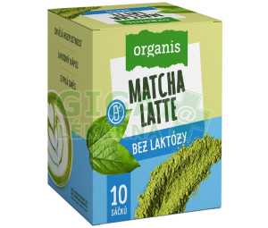 Organis Matcha latte bez laktózy 10x27g