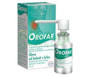Orofar 2mg/ml+1.5mg/ml orm.spr.sol.1x30ml+apl CZ