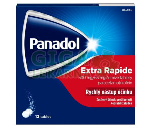 Panadol Extra Rapide 500mg/65mg tbl.eff. 12 I CZ