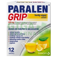 Paralen Grip Horký Nápoj citron 12 sáčků