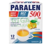 Paralen horký nápoj bez cukru 500mg por.plv.sol.12