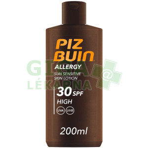 Fotka PIZ BUIN ALLERGY Lotion SPF30 200ml Obrázek PIZ BUIN ALLERGY Lotion SPF30 200ml