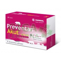 Preventan Akut 30 tablet s novou příchutí Farmax