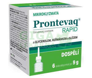 Prontevaq RAPID mikroklyzma dospělí 6x9g