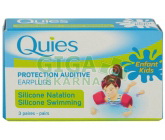 Quies Silik.chrániče sluchu pro děti 3páry-plavání