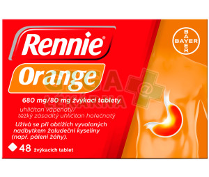 Rennie Orange 680mg/80mg tbl.mnd.48