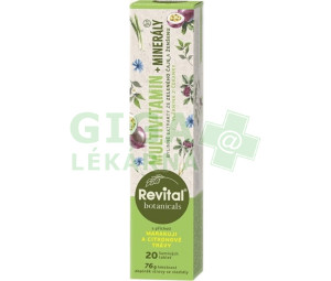 Revital Botanicals Multivitamin+minerály marakuja a citronová tráva eff.tbl.20