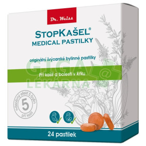 STOPKAŠEL Medical pastilky Dr.Weiss 24 pastilek