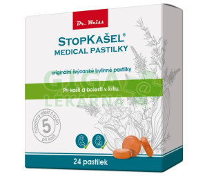 STOPKAŠEL Medical pastilky Dr.Weiss 24 pastilek