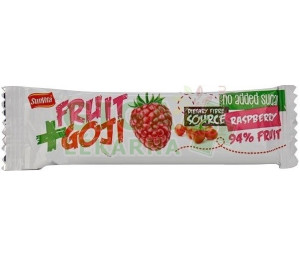 Sunvita Fruit+Goji ovocná tyčinka malina 30g
