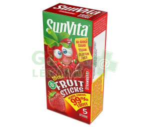 SunVita Fruit Sticks ov.tyčinky mini jahoda 5x10g