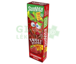 SunVita Fruit Sticks ovocné tyčinky jahoda 5x20g