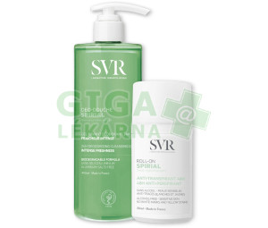 SVR Spirial Deo Douche sprchový gel 400ml + Spirial roll-on deodorant 48H 50ml set