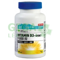 Swiss NatureVia Vitamin D3-Efekt 1000IU tbl.90