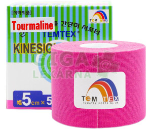 Tejp. TEMTEX kinesio tape růžová 5cmx5m