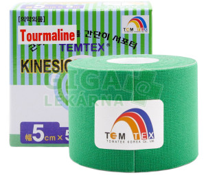 Tejp. TEMTEX kinesio tape zelená 5cmx5m