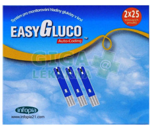 Test.proužky pro glukometr EasyGluco 50ks