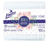 Vatové papírové tyčinky Linteo - 100 ks - box