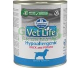 Vet Life Natural Canine konz. Hypoaller Duck&Potato 300g