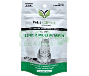 VetriScience Nu Cat Senior Multivitamin 30ks