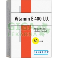 Vitamin E 400 I.U. Generica 60 kapslí