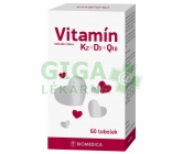 Vitamín K2+D3+Q10 Biomedica tob.60