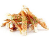 WANT Dog poch. Fish strips wrapped in chicken 400g