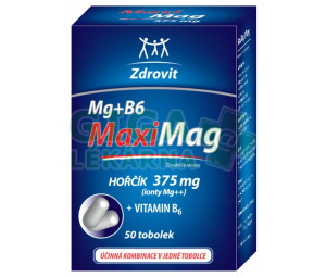 Zdrovit MaxiMag Hořčík 375mg + B6 tob.50